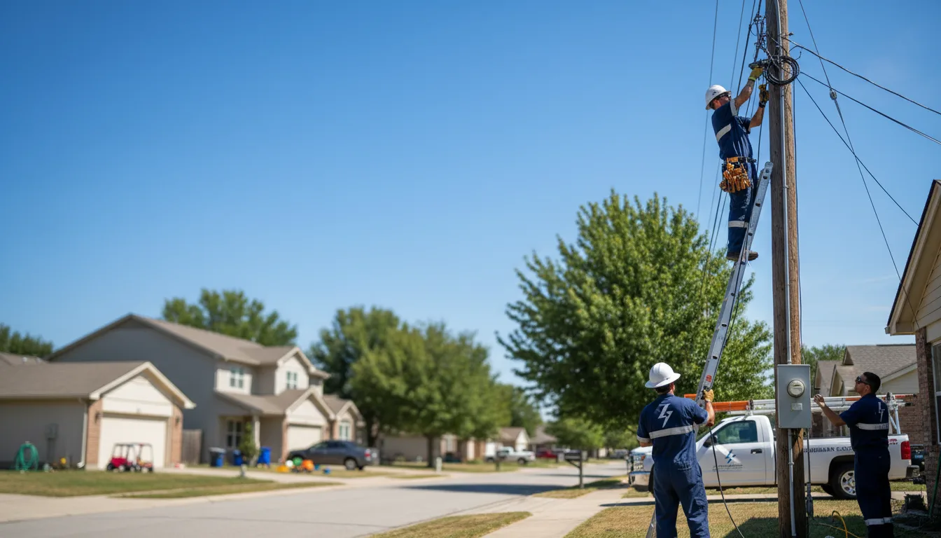 Residential electrician providing installation services in West Charleston, VT